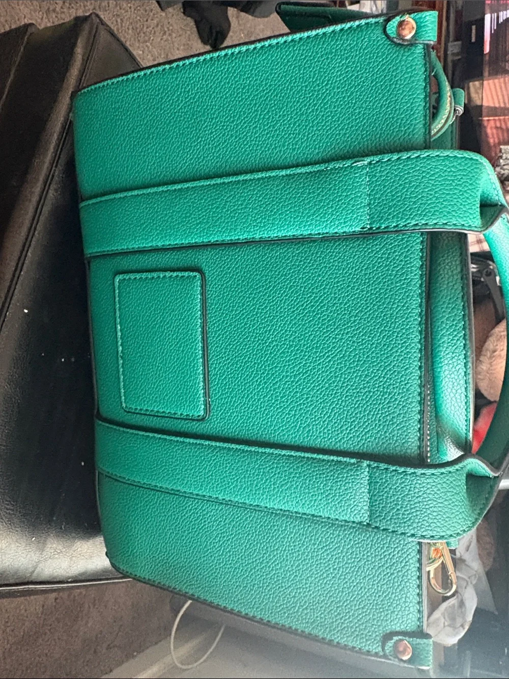 The Tote Bag Teal Crossbody Bag with Matching Wallet - Unbranded